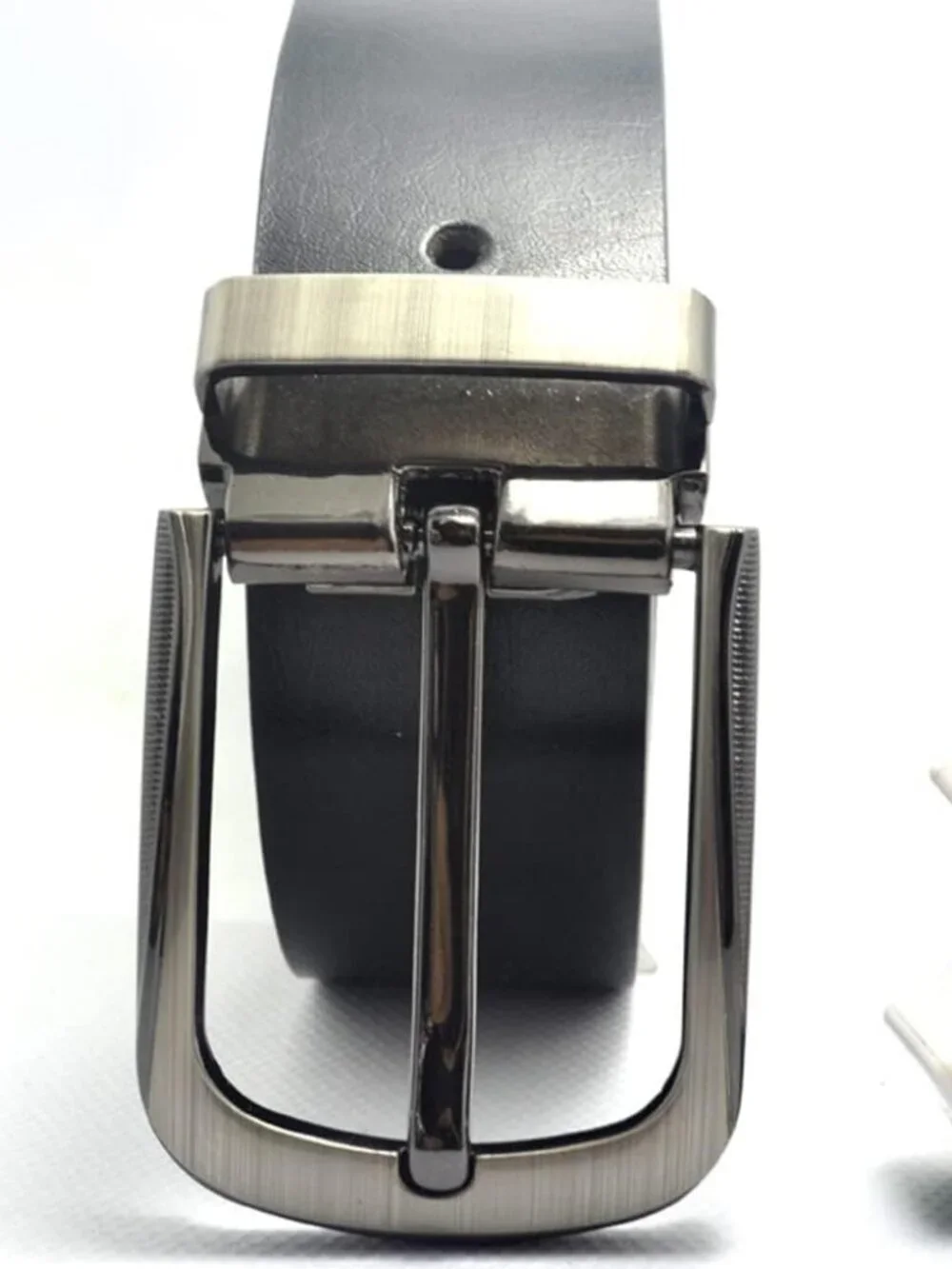 Men's Silver 4pcs Prong Pin 1-1/2inch (40mm) Square Replacement Belt Buckles